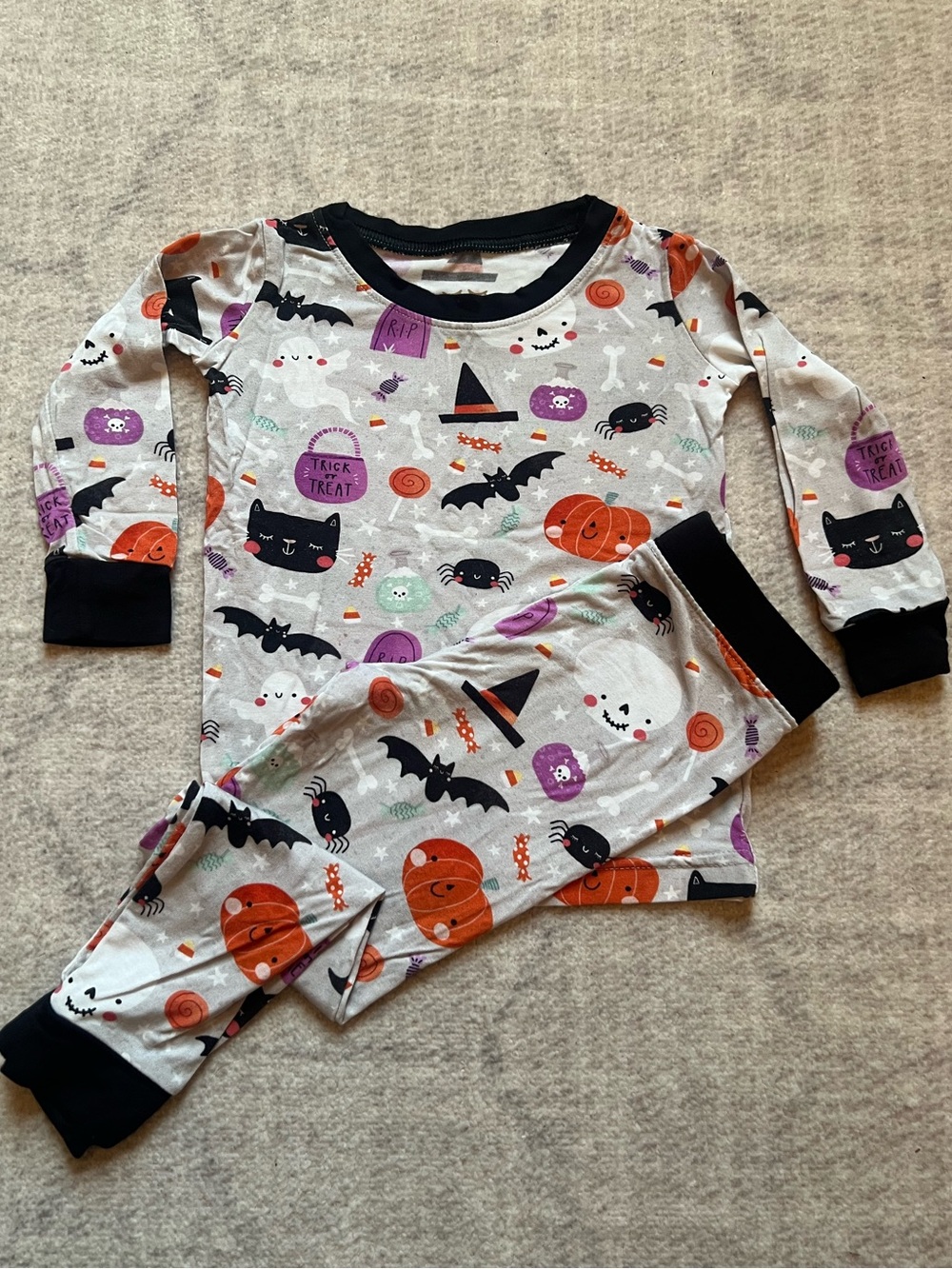 Little Sleepies Trick-or-Treat Halloween Bamboo 2P LS Pajamas (12-18 months)